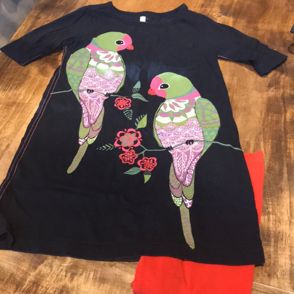 girls half sleeve tunic dress and pants
